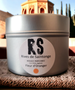 bougie naturelle fleur oranger